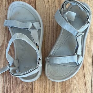 Teva Soft Gray Strappy Sandals